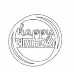 Cake topper "Happy Birthday" 1 - Vector descarganle para corte CNC y grabado laser gratis | Stanser