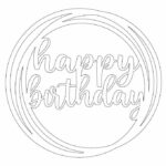 Cake topper «Happy Birthday» 2 - Vector descarganle para corte CNC y grabado laser gratis | Stanser