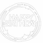 Cake topper «Happy Birthday» 5 - Vector descarganle para corte CNC y grabado laser gratis | Stanser