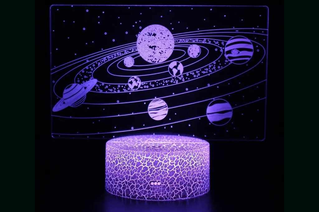 Lámpara de acrílico «Planetas» — vector para corte CNC