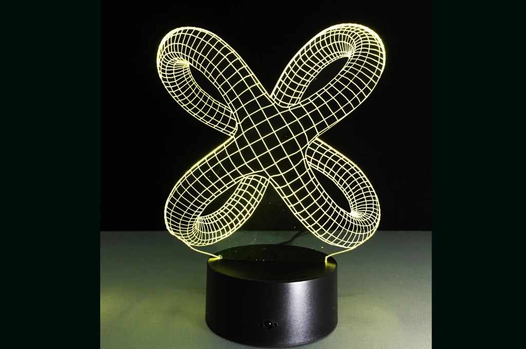 Lámpara de acrílico «Nudo» 2 — vector para corte CNC