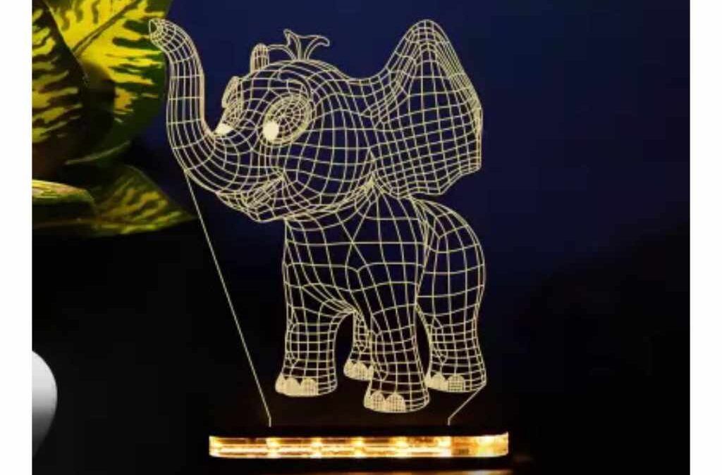 Lámpara de acrílico «Elefante»