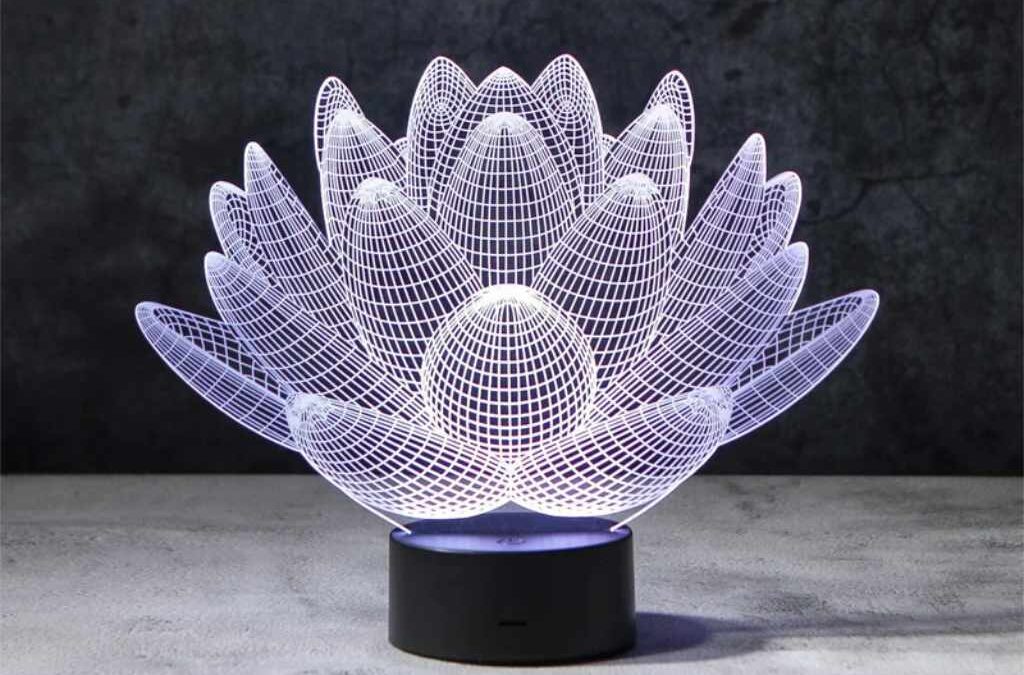 Lámpara de acrílico «Flor»