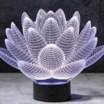 Lámpara de acrílico "Flor" - Vector SVG DXF para Laser CO2 - Descargable gratis | Stanser