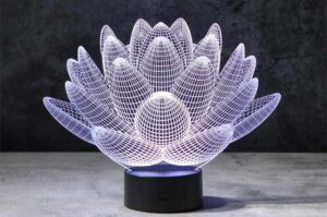 Lámpara de acrílico «Flor»