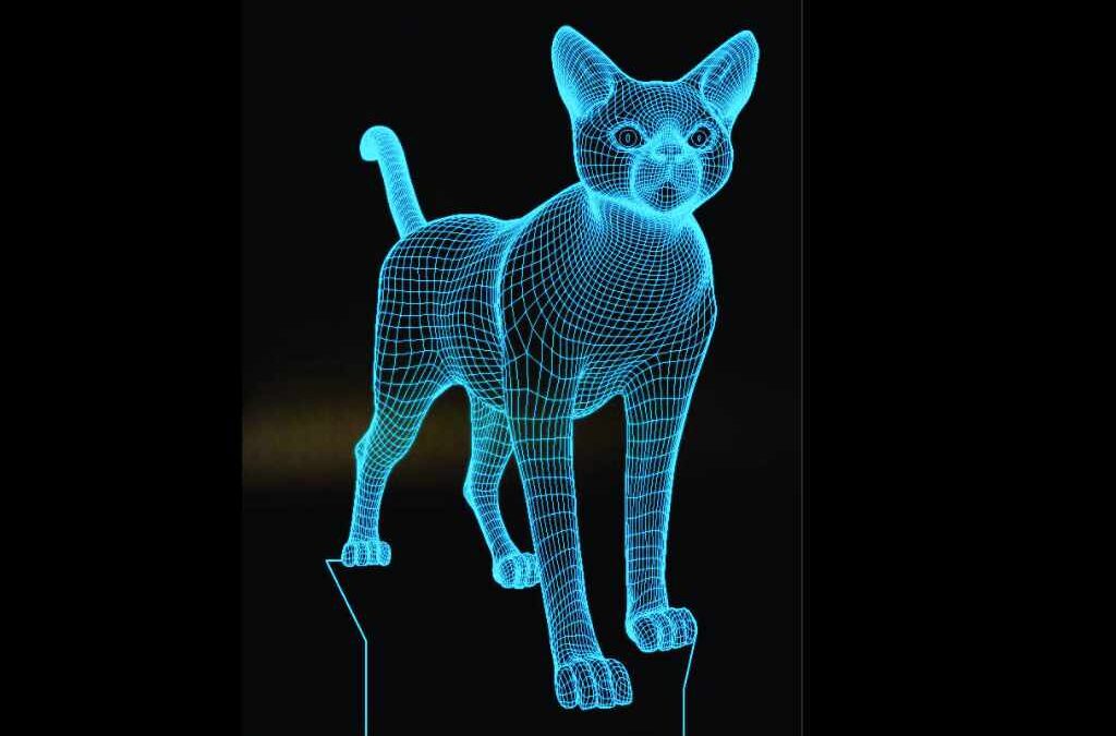 Lámpara de acrílico «Gato»