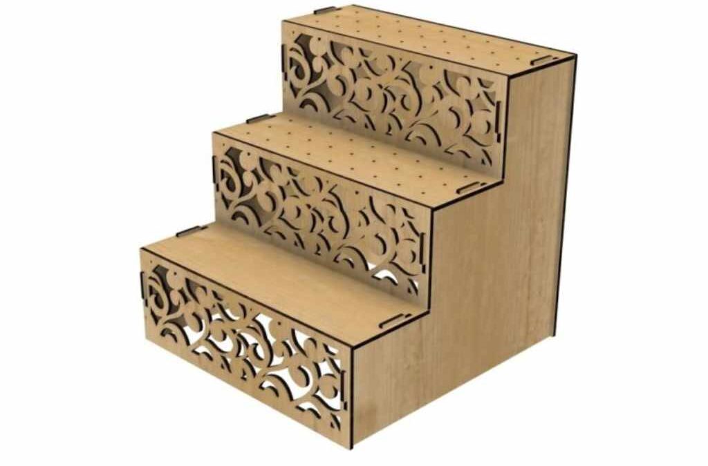 Escalera de 3 niveles para cupcakes