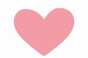 Corazón rosa
