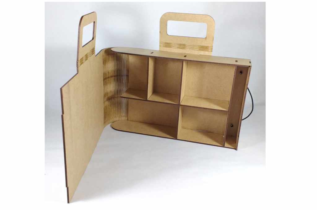 Portafolio organizador — vector para corte CNC
