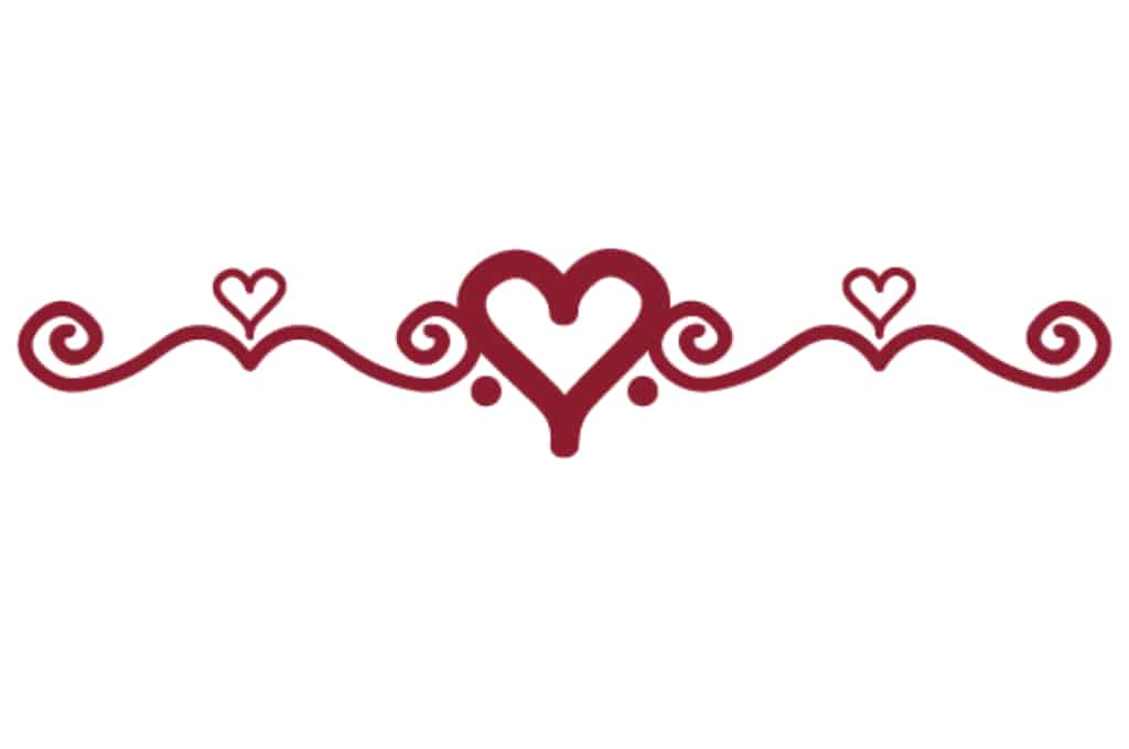 Adorno corazones — vector para corte CNC