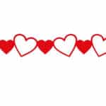 Cinta de corazones - Vector descarganle para corte CNC y grabado laser gratis | Stanser