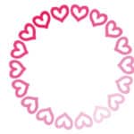 vector descargable para reproducir el diseño de un círculo de corazones.    Utiliza tu máquina de corte CNC para la realización de este proyecto.