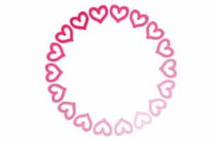 Círculo de corazones