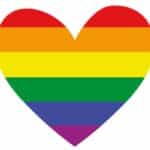 vector descargable para reproducir el diseño de un corazón arcoiris.   Utiliza tu máquina de corte CNC para la realización de este proyecto.
