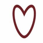 vector descargable para reproducir el diseño de un corazón chato.    Utiliza tu máquina de corte CNC