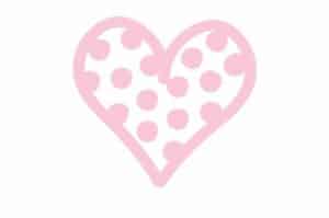 Corazón de puntos