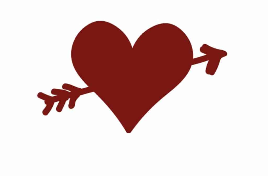Corazón flechado