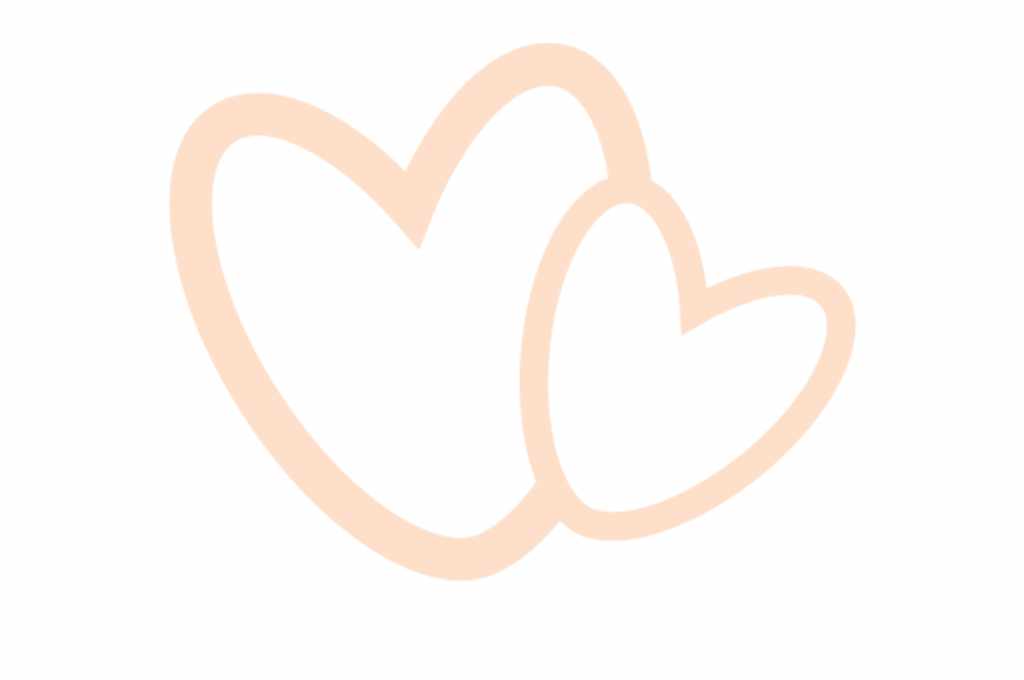 vector descargable para reproducir el diseño de un corazón grande y pequeño.   Utiliza tu máquina de corte CNC