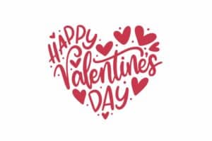Corazón Happy Valentines Day
