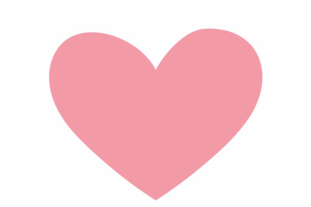 Corazón rosa — vector para corte CNC