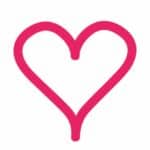 vector descargable para reproducir el diseño de un corazón rosa con punta.   Utiliza tu máquina de corte CNC para la realización de este proyecto.