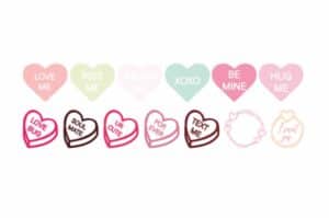 Corazones BE MINE