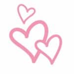 vector descargable para reproducir el diseño de unos corazones.  Utiliza tu máquina de corte CNC para la realización de este proyecto.