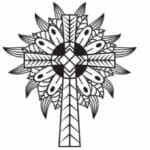 Cruz floral 1 - Vector descarganle para corte CNC y grabado laser gratis | Stanser