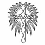 Cruz floral 2 - Vector descarganle para corte CNC y grabado laser gratis | Stanser