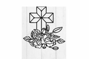 Cruz floral 8