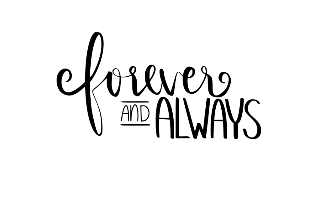 Forever and Always — vector para corte CNC