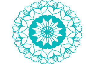 Mandala de corazones 2