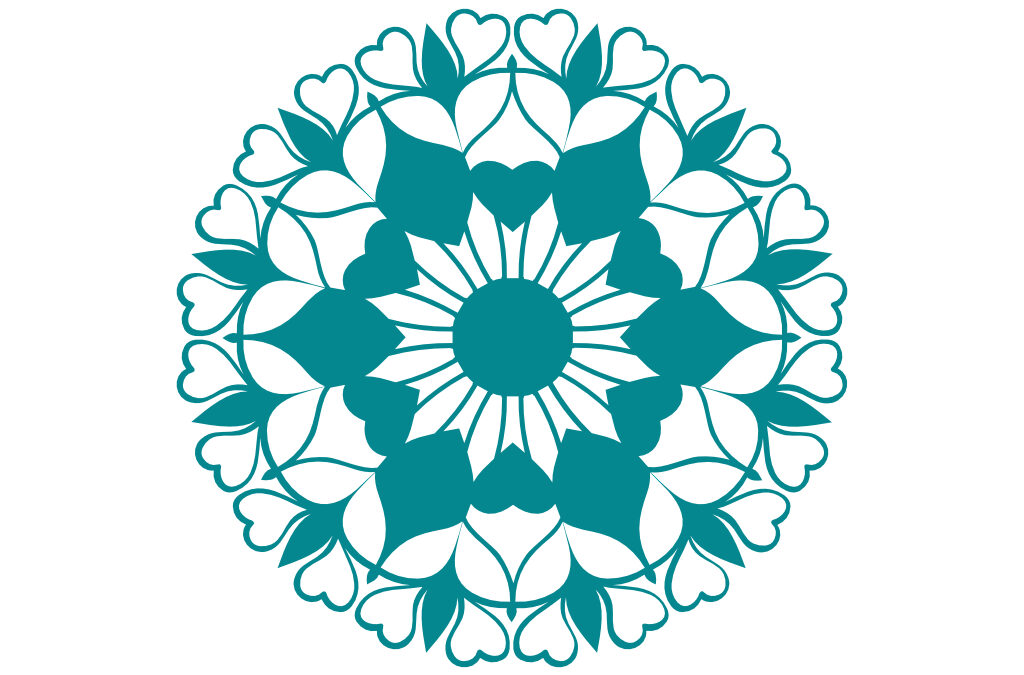 Mandala de corazones 3