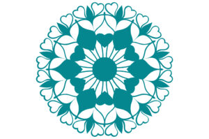 Mandala de corazones 3