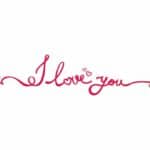 Separador I love You - Vector descarganle para corte CNC y grabado laser gratis | Stanser