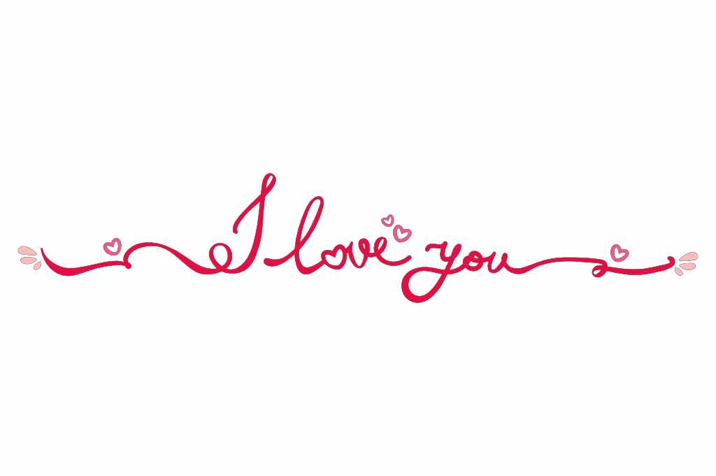 Separador I love You — vector para corte CNC