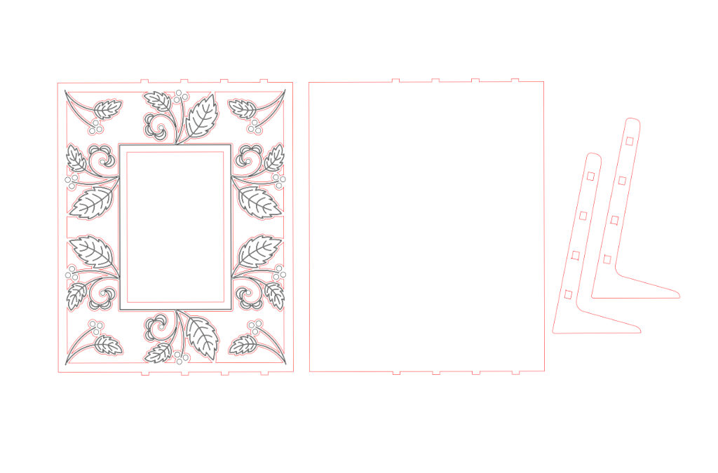 Marco hojas grandes 3mm