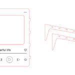 Marco reproductor de música - Vector descarganle para corte CNC y grabado laser gratis | Stanser