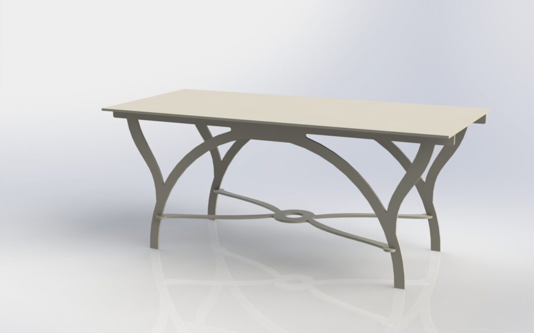 Mesa baja rectangular