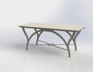 Mesa baja rectangular