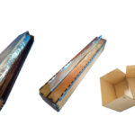 vector descargable para reproducir el diseño de una caja para rollo de aluminio.  Utiliza tu máquina de corte CNC