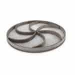 vector descargable para reproducir el diseño de una charola de servicio circular.    Utiliza tu máquina de corte CNC