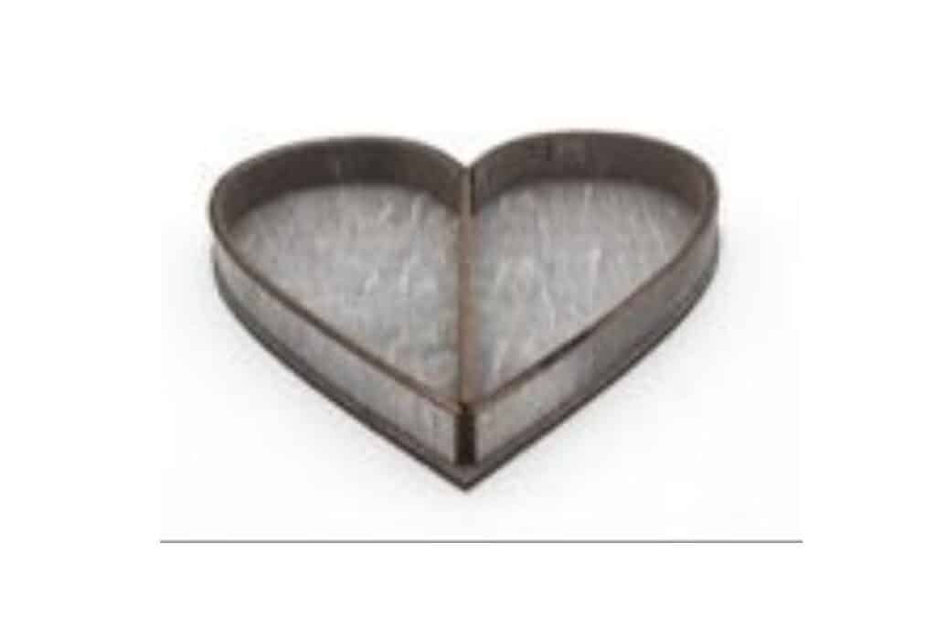 Charola servicio corazón