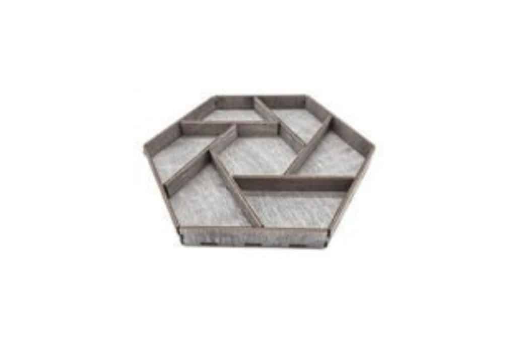 vector descargable para reproducir el diseño de una charola de servicio en forma de corazón.   Utiliza tu máquina de corte CNC