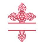 vector descargable para reproducir el diseño de una cruz pascual.    Utiliza tu máquina de corte CNC