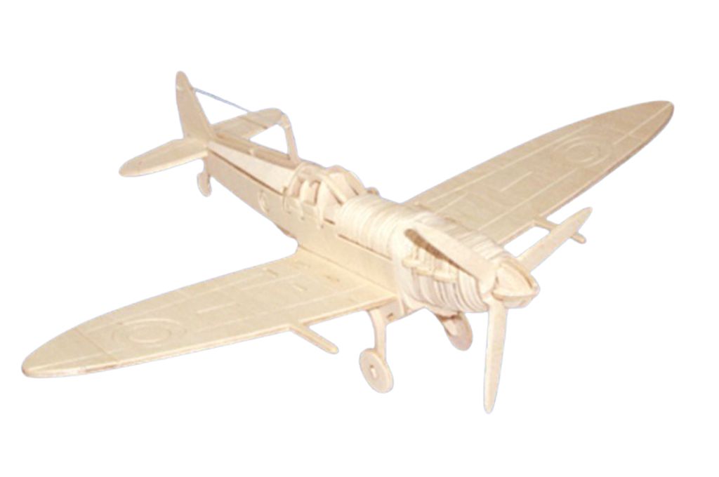 Avión Spitfire — vector para corte CNC