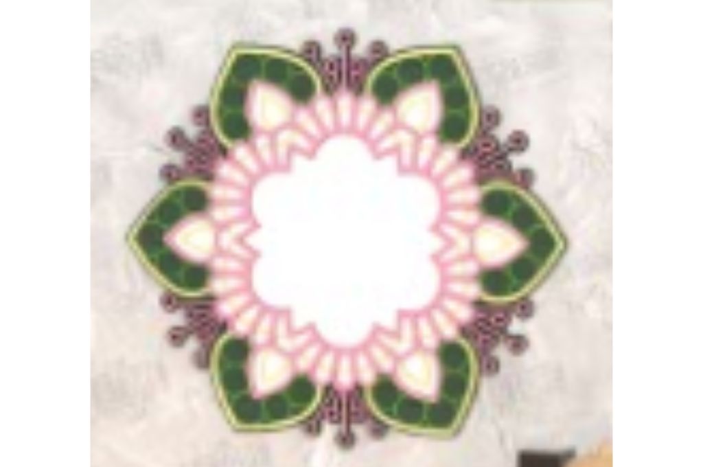 vector descargable para reproducir el diseño de un espejo de mandala.  Utiliza tu máquina de corte CNC para la realización de este proyecto.