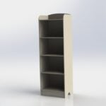 vector descargable para reproducir el diseño de un estante simple.    Utiliza tu máquina de corte CNC para la realización de este proyecto.