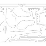 vector descargable para reproducir el diseño de un helicóptero.   Utiliza tu máquina de corte CNC para la realización de este proyecto.