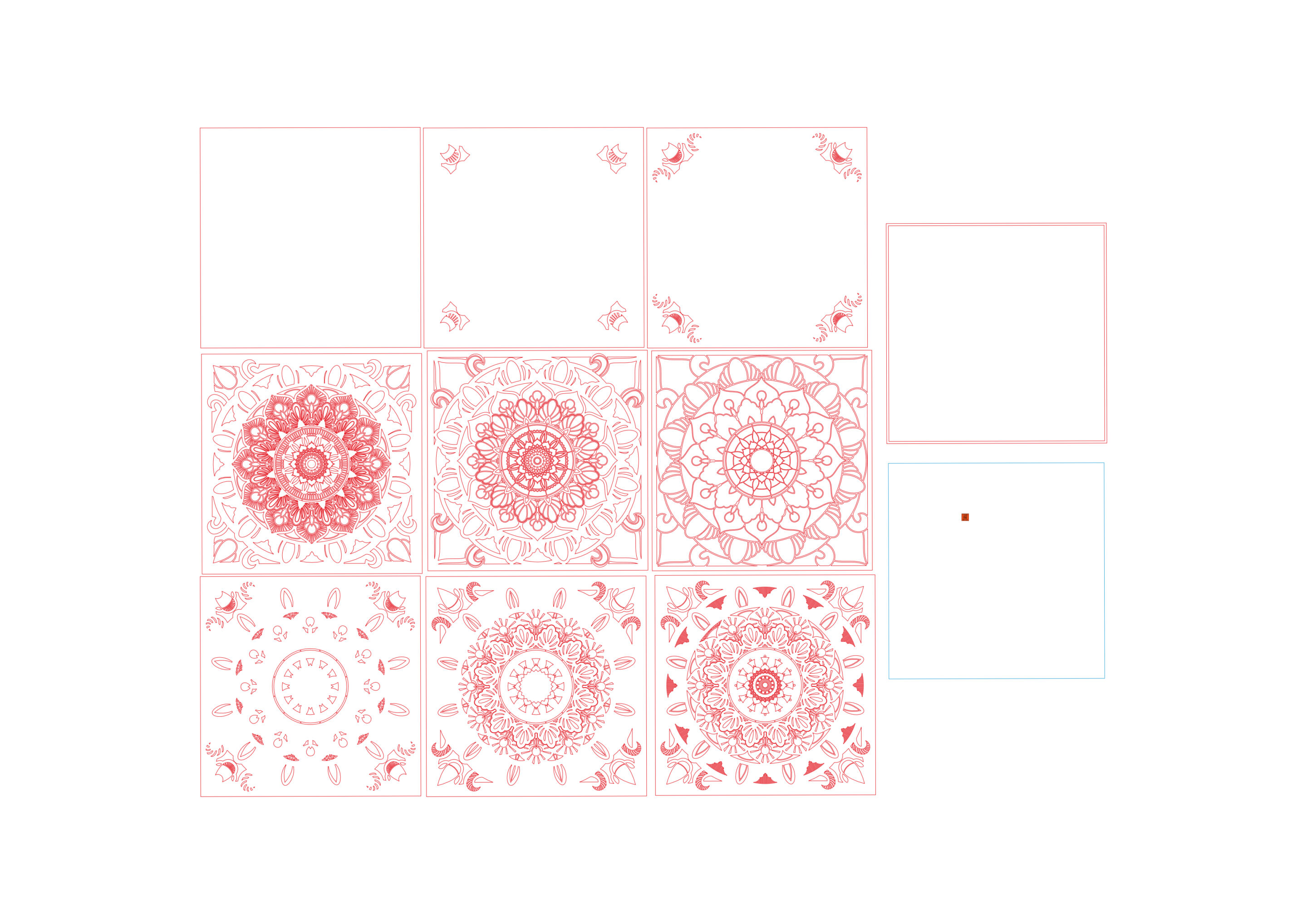 vector descargable para reproducir el diseño de un mandala Coffee Table.  Utiliza tu máquina de corte CNC para la realización de este proyecto.